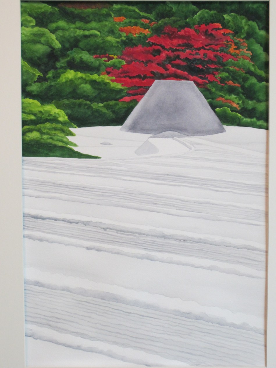 Kinkakuji - Sea of Silver Sands and Moon Awaiting Mountain