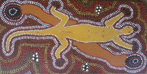5486_20123102556No560 Goanna Dreaming (1) 60cm x 30cm sml